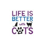 (image for) A Cat Saying - Life Is Better With Cats